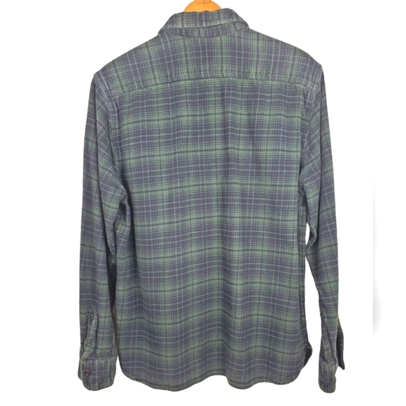 Men's Levi's Red Tag Flannel shirt. Blue Green plaid. LG - Picture 9 of 12